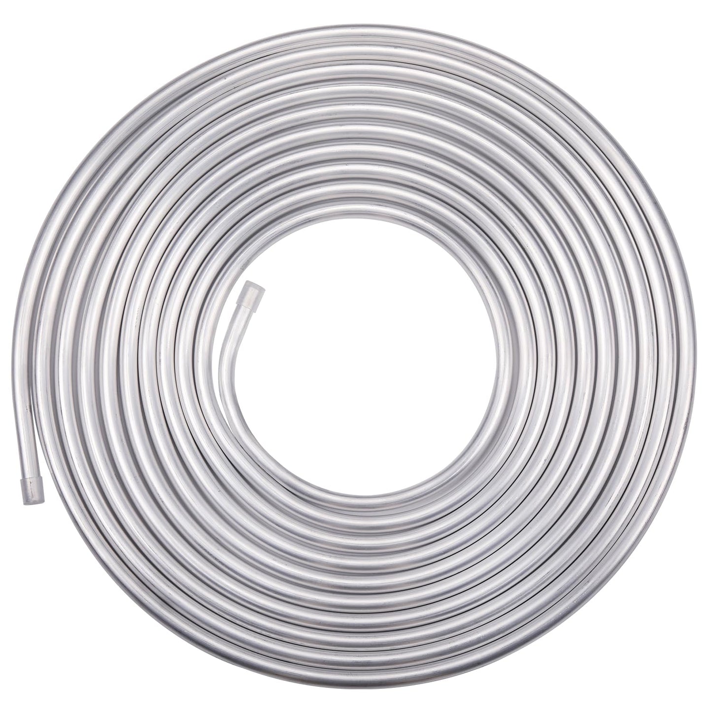 Podavelle 1/2 OD Aluminum Hard Fuel Line Hardline Tube Tubing Coil 10 Feet Roll