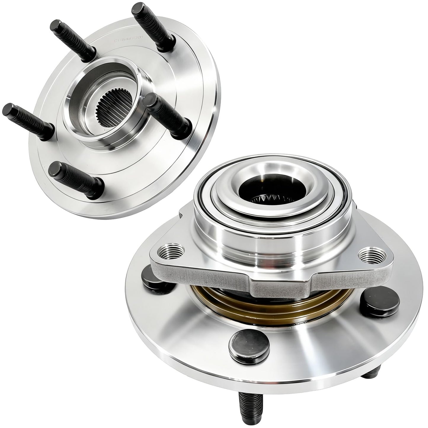 Aspligo 2Pcs 515072 Front Wheel Bearing Hub Assembly Fit for Dodge Ram 1500 2002 2003 2004 2005 2006 2007 2008, 5 Lug