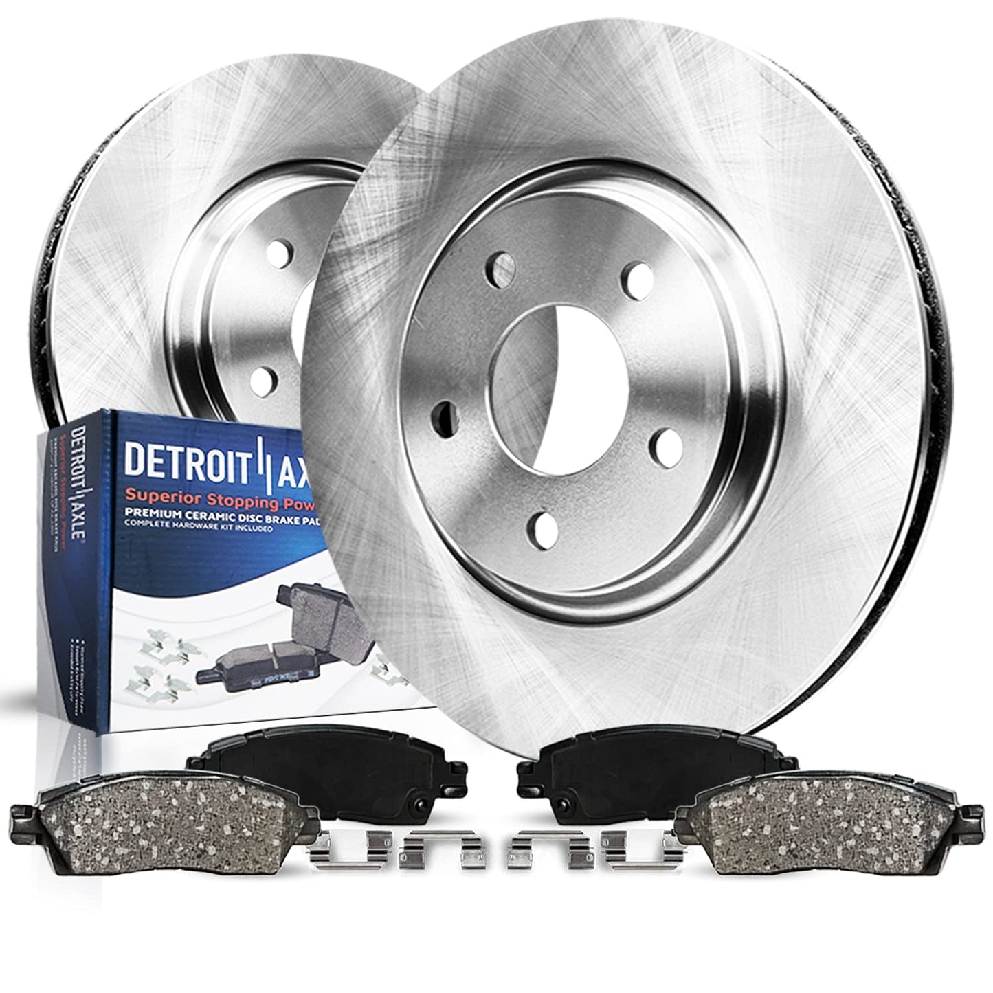 Detroit Axle - Front Brake Kit for Nissan Murano 350Z INFINITI G35 G25 G37 M35 M35h M37 M45 M56 EX35 EX37 Q40 Q70 Q70L QX50 QX70