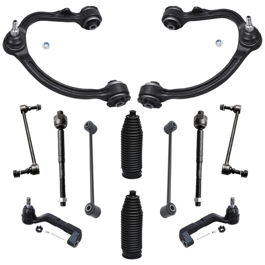 Detroit Axle - AWD Front End Kit for 2005-2010 Chrysler 300, 2005-2008 Dodge Magnum, 2007-2010 Charger, Upper Control Arms w/Bal