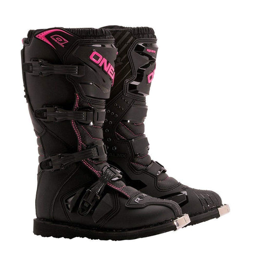 ONeal 0324-705 Womens Rider Boots (Black/Pink, Size 5)