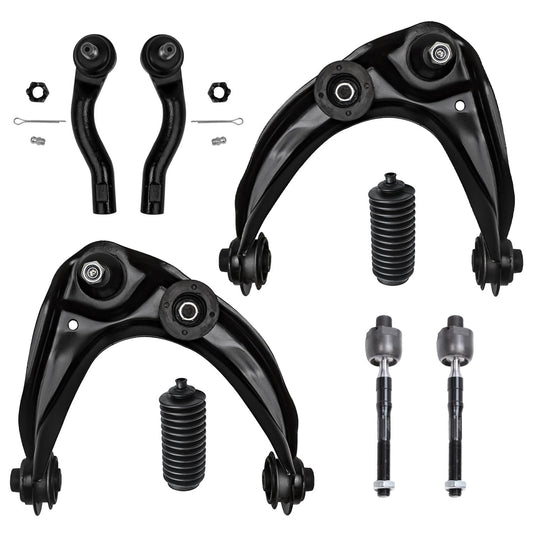 Detroit Axle - 8pc Front End Suspension Kit for Ford Fusion Lincoln MKZ Zephyr Mercury Milan 2 Upper Control Arms w/Ball Joints