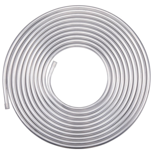 Podavelle 3/8 OD Aluminum Hard Fuel Line Hardline Tube Tubing Coil 25 Feet Roll