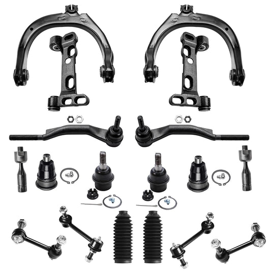 Detroit Axle - Front Rear Suspension Kit for Chevrolet Trailblazer EXT SSR GMC Envoy XUV Buick Rainier Saab 9-7x Control Arms Ba
