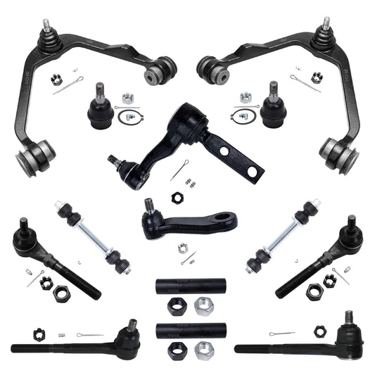 Detroit Axle - 14pc Front End Kit for Ford Expedition F-150 F-250 Lincoln Blackwood Navigator, Upper Control Arms Lower Ball Joi