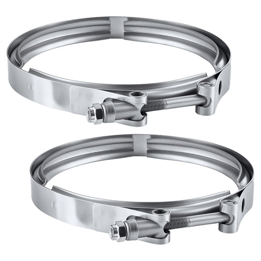 EVIL ENERGY V Band Clamp for Flange Kit Stainless Steel (2, 6.0)