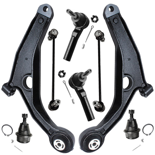 Detroit Axle - 8pc Front End Suspension Kit for 2011-2014 Chrysler 200 2007-2010 Sebring 2008-2014 Dodge Avenger 2 Lower Control