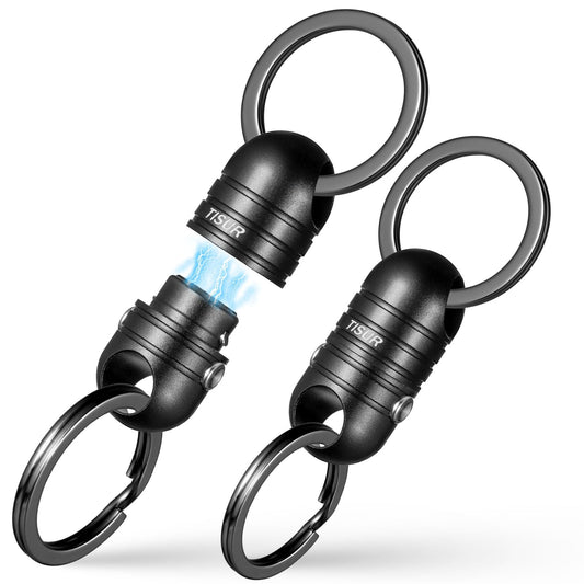 TISUR Quick Release Keychain, Magnetic Key Holder Keyring Connector, Detachable Key Chain Rings for Men Women Car Keys
