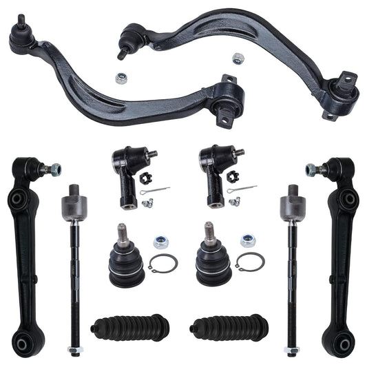 Detroit Axle - 12pc Front End Suspension Kit for Mitsubishi Eclipse Galant Chrysler Sebring Dodge Avenger Eagle Talon, Lower Con