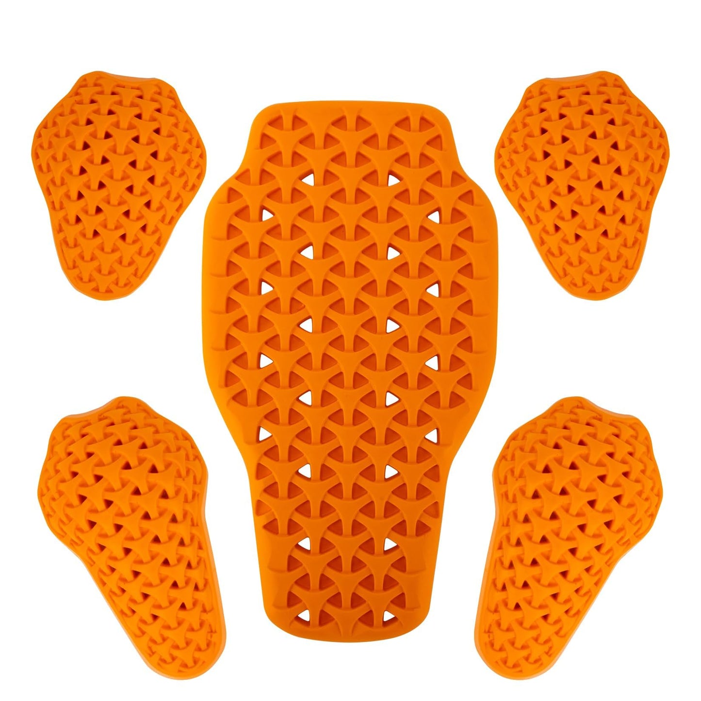 PSLER CE Level 1 Certified Motorcycle Armor Back Pad and CE Level 2 Certified Elbow and Shoulder Protection Pads Set,Motorcycle