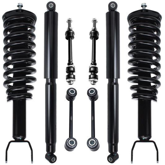 Detroit Axle - 2WD Suspension Kit for 05-09 Dodge Dakota Mitsubishi Raider, Front Struts w/Coil Spring Rear Shock Absorbers Fron