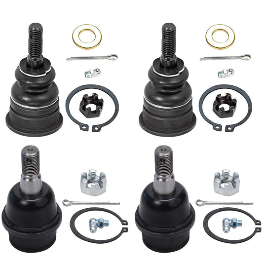 Detroit Axle - 4 Front Ball Joints for 2002-2005 Ford Explorer Mercury Mountaineer Lincoln Aviator 2003 2004 Upper Lower Ball Jo
