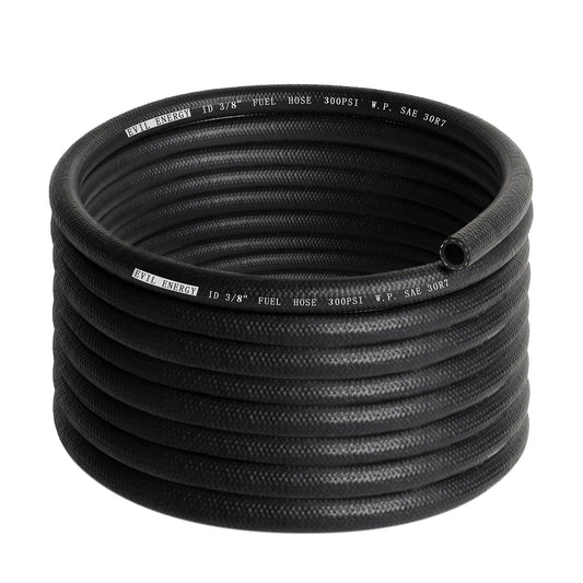 EVIL ENERGY 3/8 Fuel Hose Line Push Lock SAE 30R7 NBR 20FT 300PSI