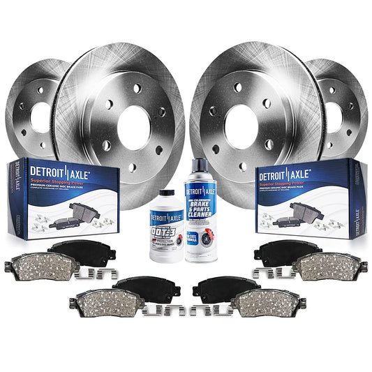 Detroit Axle - Brake Kit for 07-09 Ford Expedition Lincoln Navigator Disc Brake Rotors 2007 2008 2009 Ceramic Brakes Pads, Front