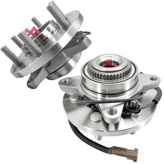 Aspligo 2Pcs 515169 Front Wheel Bearing Hub Assembly Compatible with 2015-2017 Ford F-150 (2.7L 3.5L 5L Engines), 4WD 6 Lug Bolt