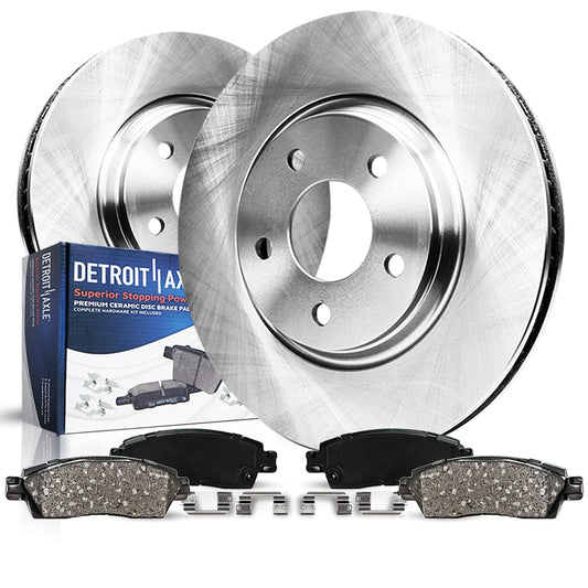 Detroit Axle - Rear Brake Kit for 2006-2020 Dodge Charger 2007-2008 Magnum 13.78 inch Disc Brake Rotors Ceramic Brakes Pads with