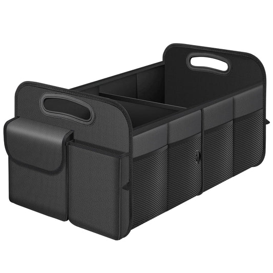 HABOPET Trunk Organizer, Collapsible Waterproof Multi-Compartment Trunk Organizer for SUVs & Sedans, Car Storage with Reinforced