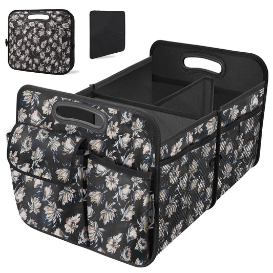 HABOPET Trunk Organizer, Collapsible Trunk Organizers and Storage, Car Accessories for Women and Men, Multi-Compartment Trunk St